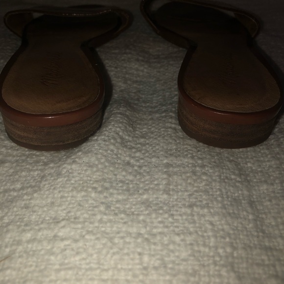 Madewell Caren brown patent leather slides size 7 - Picture 4 of 5